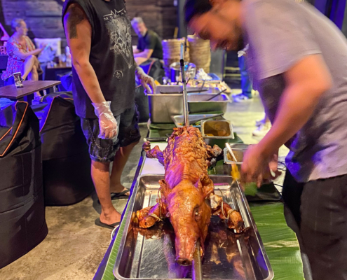 best suckling pig in sanur, babi guling bali, babi guling sanur, best babi guling, all you can eat, roasted pig, pig on a spit bali